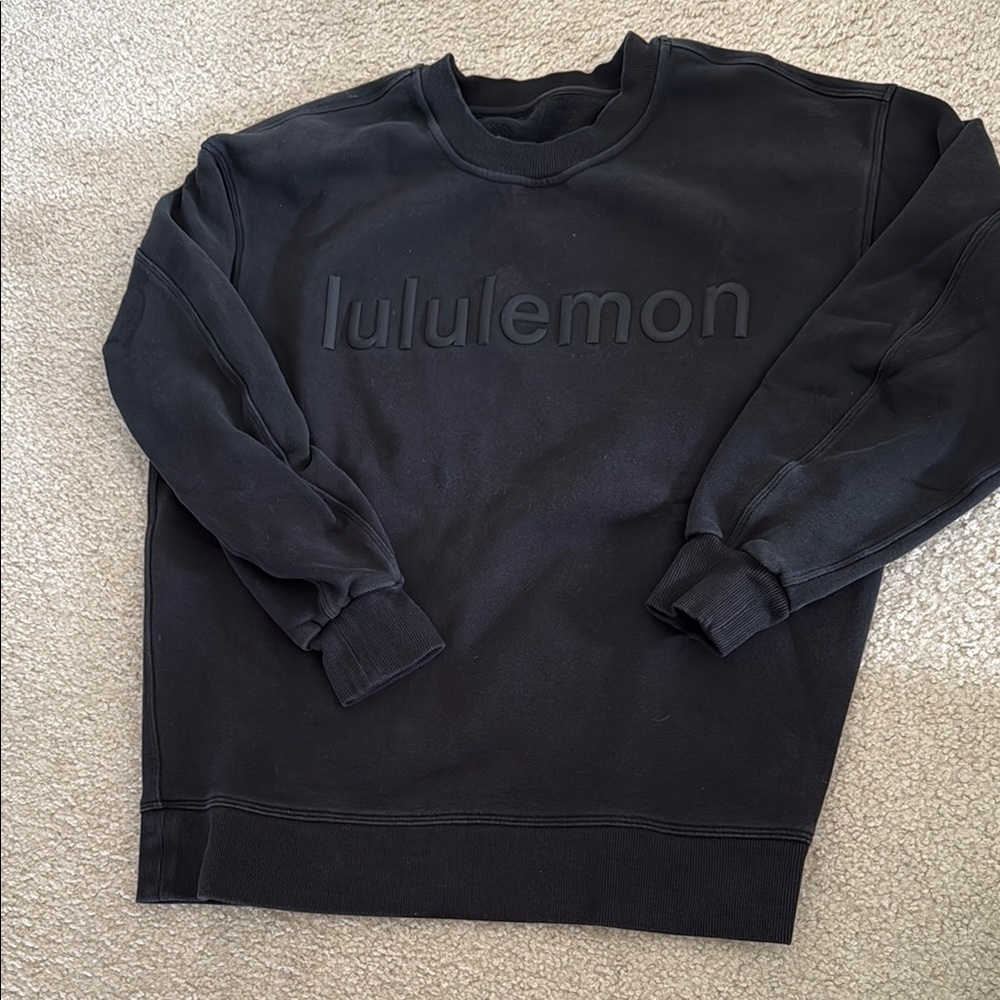 lululemon athletica Black Crewneck Sweater